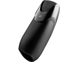 Satisfyer, Bluetooth masturbator, Men Vibration+, 14 cm, met app-bediening, gemaakt van siliconen