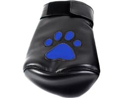 Banoch - Perrito Mittones - dog paws mittens bondage - PU Leer - blauw voetje - puppy play