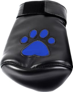 Banoch - Perrito Mittones - dog paws mittens bondage - PU Leer - blauw voetje - puppy play — thumbnail 1