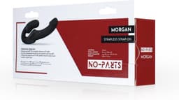 No-Parts - Morgan Strapless Strapon Dildo 22 cm - Zwart — thumbnail 5