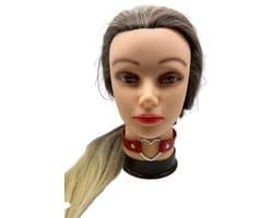 Choker, Halsband, Hartje, Rood, Hals versiering, Nekdecoratie
