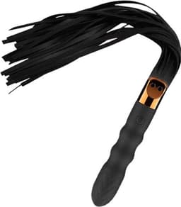Dildo vibrator met zweep - BDSM - 10 standen - USB — thumbnail 1