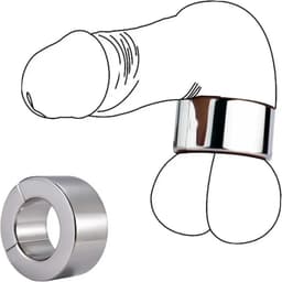 Magnetische metalen scrotum hanger - Gewicht voor de balzak - Locker - Cockring ballen - Klaarkomen uitstellen - Langer seks - 185 gram — thumbnail 1