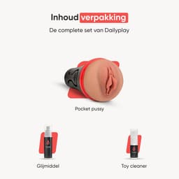 DailyPlay Pocket Pussy voor Man - Lindsey - TPE – Masturbator met Sleeve - Kunst Vagina – Sex Toys Mannen en Koppels – Nep Kut — thumbnail 12
