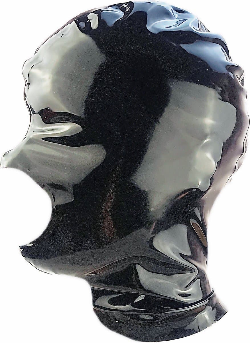 BNDGx® -100% Latex Masker mond open - Anoniem Erotiek - Extreme BDSM Rollenspel kleding — afbeelding 1