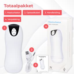 Nuvance Masturbator voor man - Pocket Pussy - Sex Toys voor Mannen - Vibrators voor Mannen - Electrisch - Blowjob Simulator — thumbnail 7