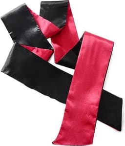 Nina’s Giftshop® Zijden Blinddoek BDSM – Erotische Blinddoek – Zwart & Bordeaux – Zachte Blinddoek voor Koppels – Seksspeeltje voor Volwassenen – Valentijn Cadeau – Cadeau voor Hem & Haar — thumbnail 4