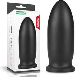 Lovetoy - King Size Buttplug - Anal Bomber - Diameter 8.5 cm - Lengte 23 cm - PVC - Zwart — thumbnail 1
