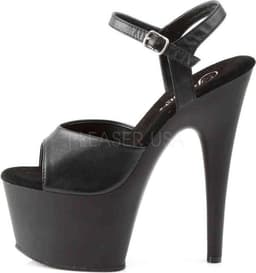 Pleaser - ADORE-709 Sandaal met enkelband, Paaldans schoenen - Paaldans schoenen - 39 Shoes - Zwart — thumbnail 3
