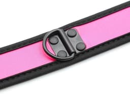 Banoch - Lindo Collar Rosa Neoprene - halsband roze neopreen - puppy play — thumbnail 2