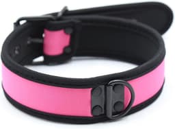 Banoch - Lindo Collar Rosa Neoprene - halsband roze neopreen - puppy play — thumbnail 1