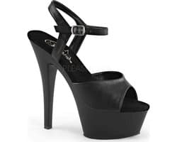 Pleaser - KISS-209 Sandaal met enkelband - US 10 - 40 Shoes - Zwart