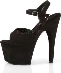 Pleaser Sandaal met enkelband -40 Shoes- ADORE-709FS Zwart — thumbnail 3