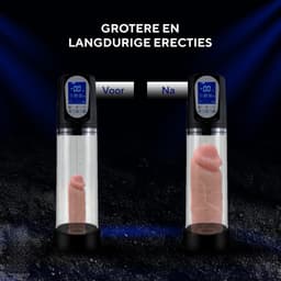Toys Hub® Automatische Penispomp Deluxe - Met 2 Penisringen - Elektrisch - USB Oplaadbaar - LED Scherm - Sex Toys voor Mannen - Penis Vergroter — thumbnail 2