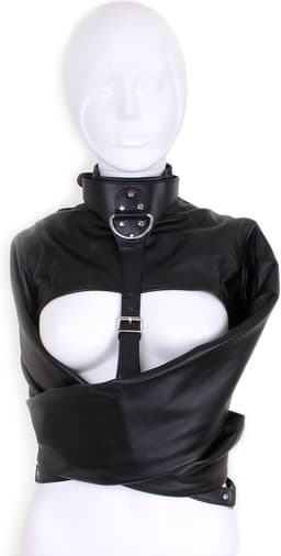 Bondage Body Bag / Dwangbuis Nylon en PU Leer - maat S/M — thumbnail 3
