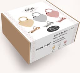 Liebe Seele - Hartvormige Luxe slotjes Voor Boeien - Twee Stuks - Zilver — thumbnail 5