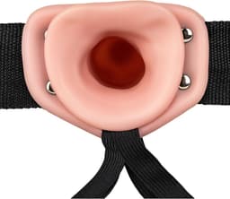 Shots - RealRock Holle Strap-On zonder Ballen - 15,5 cm flesh — thumbnail 4