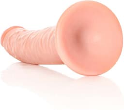 Shots - RealRock Slanke Realistische Dildo met Zuignap - 20,5 cm flesh — thumbnail 4
