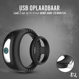 Toys Hub® Vibrerende Cockring - Incl. E-BOOK - 10 Vibraties – Met Opbergzakje - Penisring voor Mannen – Met Clitoris Stimulator - Cockring Vibrerend - Sex Toys Couples & Koppels — thumbnail 4