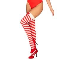 Obsessive - Kissmas Kousen Rood L/XL