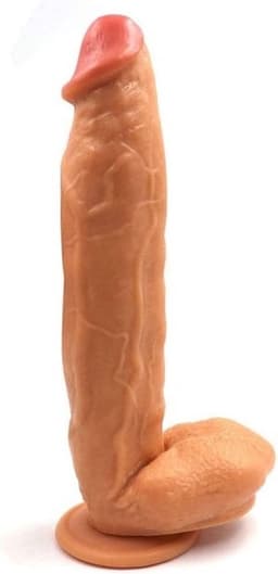 Legendarische Realistische XXL King Size Dildo 30 cm lang en 6.0 cm dik - Levensechte Grote Dildo 30 cm lang - Realistische dildo met balzak en stevige zuignap - Realistische Dildo Met Zuignap en Balzak — thumbnail 9