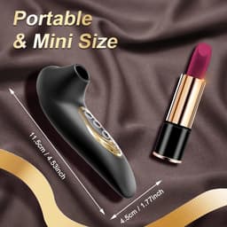 Mini luchtdrukvibrator - Sucking vibrator - Reis vibrator - Clitoris & G-spot Stimulator Luchtdruk Vibrator- seksspeeltje — thumbnail 2