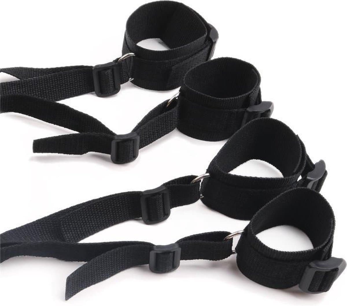 Finnacle - Handboeien - Enkelboeien - Handboeienset - Zwart - Erotiek - Sexspeeltjes - BDSM - Bedspelletjes - Vastbinden - 2 paar — afbeelding 1