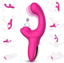 ACTION - Volse - Kloppende Vibrator - Stotende Vibrator - Vingeren - G-spot - Seksspeeltje voor Mannen en Vrouwen - Twee Motoren - Pink — thumbnail 4