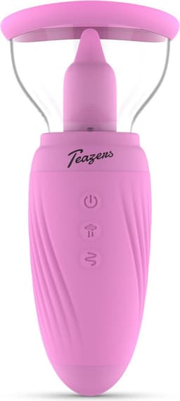 Teazers - Suction Cup met Clitoris Vibrator - Clitoris Zuiger met Tong - Vibrators voor Vrouwen - Sex Toys voor Vrouwen - Vibrators - Clitoris Stimulator - Roze — thumbnail 9