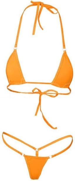Finnacle - "Micro-Bikini, G-String \& Halter-Top \in Oranje" — thumbnail 1