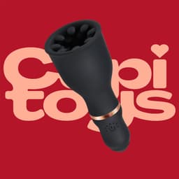 Cupitoys® Vibrerende penis vibrator - Zwart - 7 standen - Vibrators voor vrouwen en mannen - Sex toys voor vrouwen en mannen — thumbnail 2
