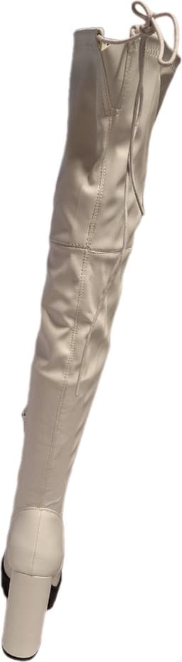 SALINYANG PLATEAU OVER THE KNEE LAARZEN WIT SIZE 40 — thumbnail 3