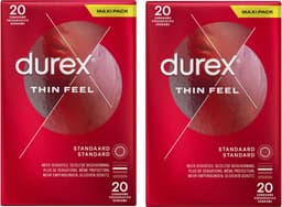Durex Condooms - Thin Feel 20st x2 - Voordeelverpakking — thumbnail 1