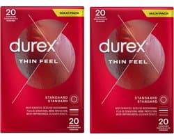 Durex Condooms - Thin Feel 20st x2 - Voordeelverpakking
