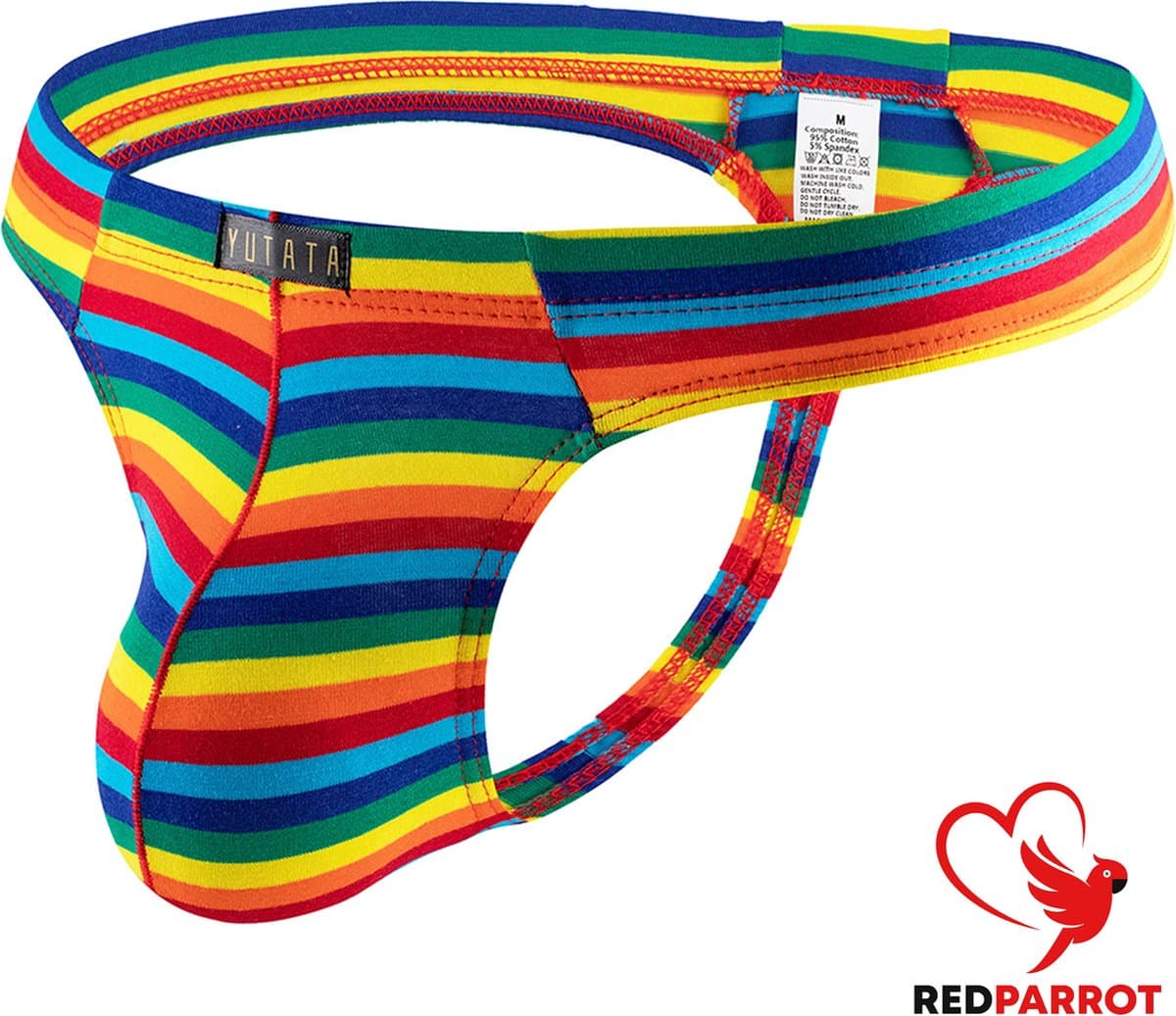 Leuke heren string - Regenboog - Penis pouch - Thong - Erotische heren slip — afbeelding 1