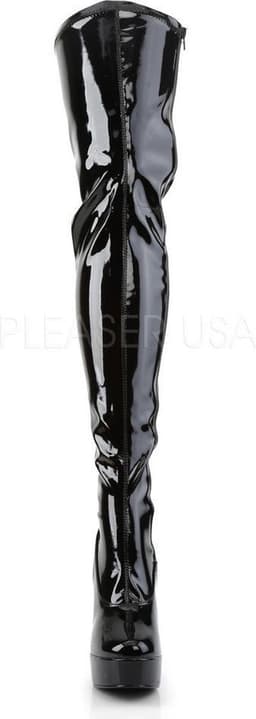 Pleaser - ELECTRA-3000Z Plateau overknee Laarzen - US 12 - 42 Shoes - Zwart — thumbnail 3