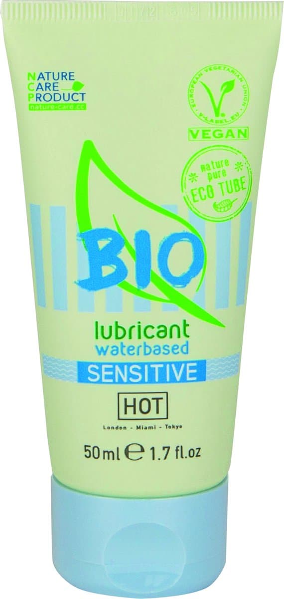 Hot Bio Sensitive Waterbasis Glijmiddel - 50Ml — afbeelding 1