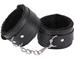 Pluche handboeien | bdsm | beginner | erotische speeltjes | zwart