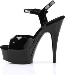 EU 38 = US 8 | DELIGHT-609 | 6 Heel, 1 3/4 PF Ankle Strap Sandal — thumbnail 3
