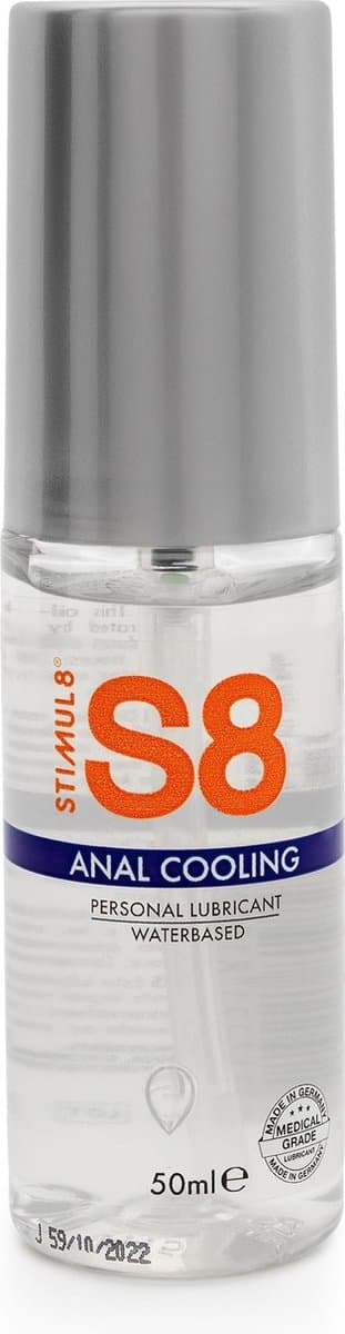 STIMUL8 - S8 WATER-BASED ANAL LUBRICANT EF. COLD 50ML — afbeelding 1