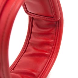 Banoch - Collar & leash Red - Halsband en Riem - Rood met zilver - bdsm — thumbnail 4