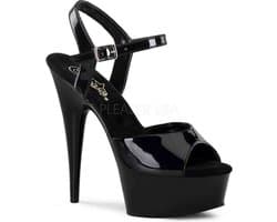 EU 45 = US 14 | DELIGHT-609 | 6 Heel, 1 3/4 PF Ankle Strap Sandal