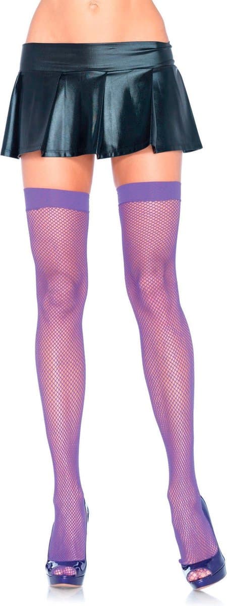 Nylon Fishnet Thigh Highs — afbeelding 1