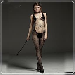 Zwarte Bodystocking - Martina — thumbnail 1