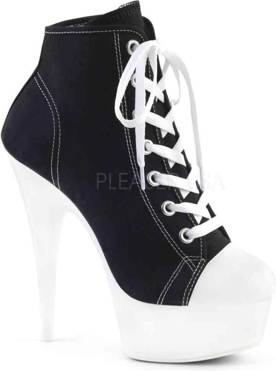EU 38 = US 8 | DELIGHT-600SK-02 | 6 Heel, 1 3/4 PF Sneaker, Side Zip — afbeelding 1