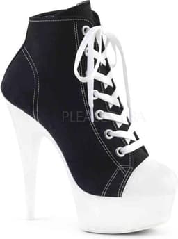 EU 38 = US 8 | DELIGHT-600SK-02 | 6 Heel, 1 3/4 PF Sneaker, Side Zip — thumbnail 1