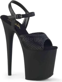 Pleaser - FLAMINGO-808LG Sandaal met enkelband, Paaldans schoenen - Paaldans schoenen - 35 Shoes - Goudkleurig/Transparant — thumbnail 5