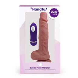 Handful Dildo Vibrator voor Vrouwen – Siliconen Vibrator Afstandsbediening – Realistische Vibrator met Zuignap 22.5 cm - Huidkleurig — thumbnail 10
