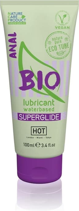 Hot Bio Superglide Anal Waterbasis Glijmiddel - 100 Ml — thumbnail 1