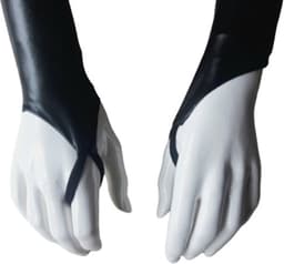 Sexy Handschoenen S/M Zwart lange lak handschoen Glans Shiny Lakleer valentijn Gogo dancing dans accessoiren lange vingerloze gloves — thumbnail 3